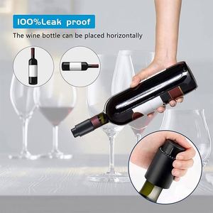 Tapón de vacío para botella de vino, sellador de almacenamiento al vacío, tapón de vino con memoria, estilo push, herramientas de bar, accesorios de bar, corcho de vino negro - Product Image 3