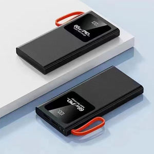 Chargeur de téléphone portable portable pour le camping, charge rapide, 10000 mAh, USB, batterie externe 20000 mAh avec lampe torche - Product Image 1