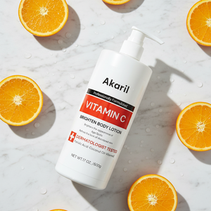 कैरियल विटामिन सी और ई फेरुलिक एसिड नारियल तेल चमकदार सफेद शरीर लोशन 500 मिली - Product Image 4