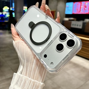 Coque pour iPhone 17 Pro Max, support en acrylique haute transparence, grande fenêtre magnétique, coque de téléphone antichoc - Product Image 3