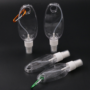 Nhà Máy Đóng Gói Treo Rõ Ràng PETG Spray Chai 60Ml 30Ml Lotion Container Tay Khử Trùng Keychain Chủ Chai Rỗng - Product Image 4