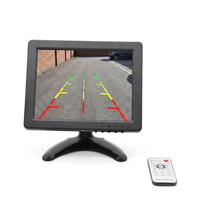 Monitor de Cámara de Vigilancia para Automóvil, Mini Monitor LCD de 8 Pulgadas con Puerto de Conexión VGA, HDMI, AV, BNC y USB