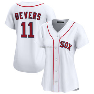 2025 kaus bisbol Jersey Terbatas wanita Boston Home kustom pakaian ukuran Plus dengan seragam jahit logo bordir - Product Image 5