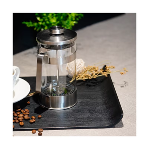 Cafetière en verre éco-responsable 350-1000ML avec filtre réutilisable sans plastique pour une préparation quotidienne de café écoresponsable - Product Image 5