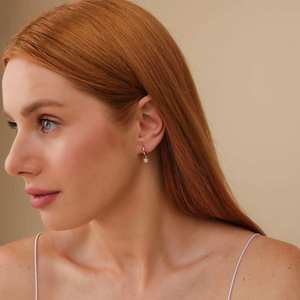 Boucles d'oreilles clous en diamant de laboratoire rond brillant de qualité supérieure, en argent sterling 925, bijoux élégants de créateur pour femmes - Product Image 4