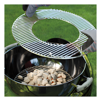 Grille de cuisson articulée en acier inoxydable de 57 cm pour barbecue gourmet, outil de cuisson en plein air