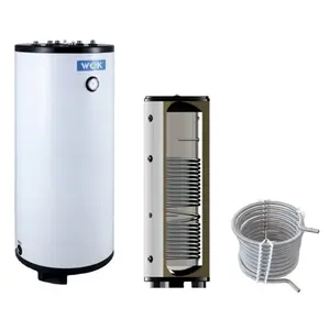 Hot water tank heat pump DHW tank for house heating and hot water with wave heating coil 150L SUS304