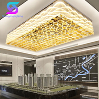 Nouveau Lustre en Verre et Acier Doré Personnalisé Shangying, Luminaire de Plafond LED Moderne de Luxe, Décoration Intérieure, Design en Cristal