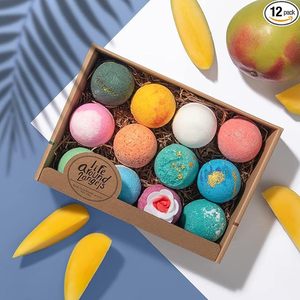 Bombas de Baño Efervescentes Personalizadas al por Mayor, Aroma a Melocotón con Flores de Sal Marina, Envueltas Individualmente, Veganas, Naturales, Idea de Regalo - Product Image 4