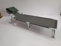 Lit pliant d'extérieur en aluminium pour piscine et plage avec auvent pare-soleil - Design moderne, mobilier d'extérieur, chaise longue