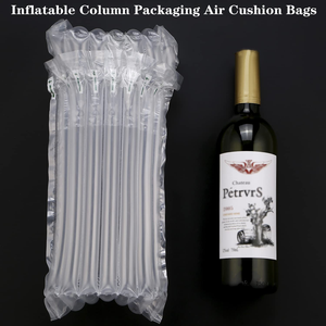 Custom Air-Filled Sleeve Packaging for Wine Inflatable Cushion Air Column Bags Film <b>Roll</b> Protective <b>Bubble</b> <b>Wrap</b> - Product Image 2