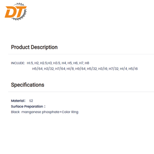 DT 20PC Impact <strong>Bit</strong> Set Screw Driver <strong>Bit</strong> Set S2 Steel Black Manganese Phosphate Color Ring High Hardness Impact <strong>Drill</strong> <strong>Bits</strong> - Product Image 3