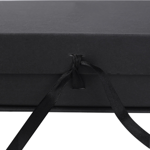 Tùy Chỉnh Sang Trọng Matte Đen Magnetic Satin Lót Chèn Tóc Giả Hộp Đồ Trang Sức Bao Bì Hộp Quà Tặng Đồ Trang Sức Với Satin Bên Trong - Product Image 3