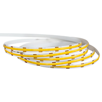 Bande LED COB 8mm 12V blanc chaud, 320 LED/m, CRI 90 élevé, télécommande, cuivre
