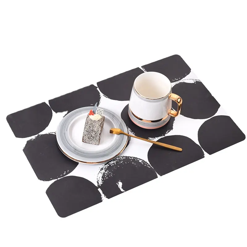 Tovagliette in sughero laminato MDF stampate personalizzate quadrate in stile europeo per tavolo da pranzo piatto da birra caffè