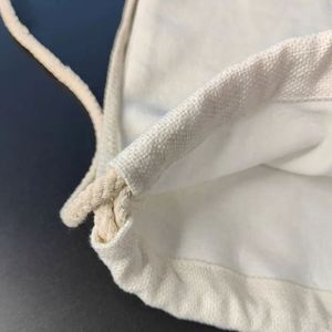 2024 New High Quality <b>Canvas</b> <b>Drawstring</b> <b>Bags</b> with Customizable Size & Logo Promotional Use Plain Design - Product Image 5