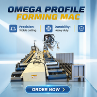 Machine automatique de profilage à rouleaux Omega, formoir de profilés structurels robustes pour la construction et les composants d'ascenseurs
