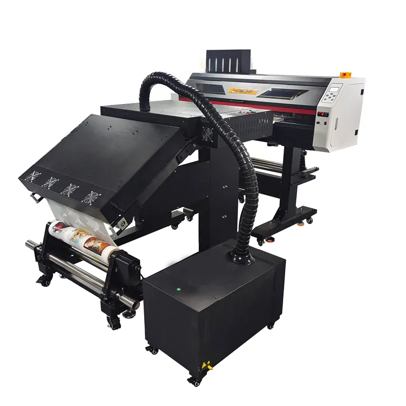 Hongjet Hot Sale Dual Epson I3200 Printkoppen Geen Poeder Dtf Printer Voor Direct Naar Film Transform Katoen Afdrukken