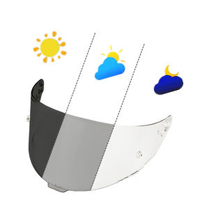 Visera fotocromática para <span class=keywords><strong>casco</strong></span> de motocicleta para RX7X,Glamster,TT,V14,V28B,R1,R420,FF320, MX701,Atlas Anti UV Wind Shield Helmet - Product Image 3
