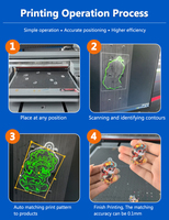 Printer UV Format Besar A1 6090 dengan Sistem Pembersihan Otomatis untuk Penggunaan Luar Ruangan, Mencetak Warna Putih dan Efek Emboss 3D