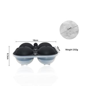 2.5 Inch Tái Sử Dụng Vòng Whiskey <span class=keywords><strong>Ice</strong></span> Khuôn 100% BPA Cấp Thực Phẩm Miễn Phí Dễ Dàng Phát Hành Silicone Cup Linh Hoạt Sphere <span class=keywords><strong>Ice</strong></span> Ball Nhà Sản Xuất Hộp - Product Image 5