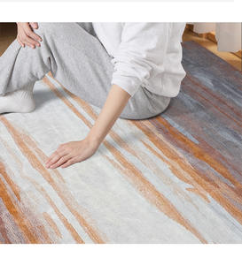 Tapis en laine haut de gamme de 10mm d'épaisseur couleur de rime de Style national personnalisable pour la queue de canapé-lit riche vert de Villa pour un usage domestique - Product Image 3