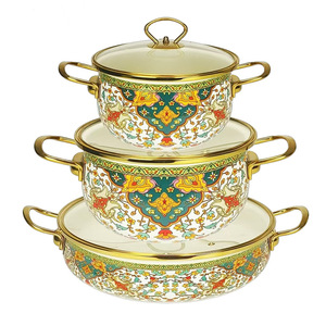 Juego de Ollas de Hierro Fundido Esmaltado de Grado Alimenticio de Alta Calidad de 20/24/30 cm, con Asa Metálica, Color y Logotipo Personalizables, Venta al Por Mayor Directa de Fábrica - Product Image 6