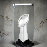 Trophée de récompense de rugby personnalisé brillant avec gravure de logo gratuite, souvenir, cadeau de réunion