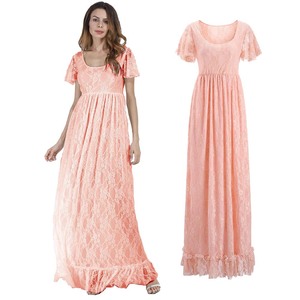Vestido <span class=keywords><strong>de</strong></span> <span class=keywords><strong>Maternidad</strong></span> Blanco Largo <span class=keywords><strong>de</strong></span> Encaje <span class=keywords><strong>para</strong></span> <span class=keywords><strong>Fiesta</strong></span> <span class=keywords><strong>de</strong></span> Bodas 2024, Color Sólido, DGPD-005 - Product Image 3