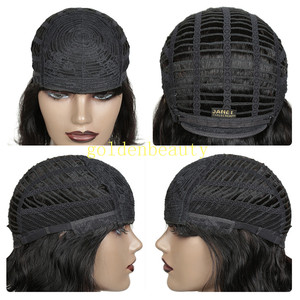 <span class=keywords><strong>Mi</strong></span>-longueur couleur naturelle Bob perruque péruvienne Remy <span class=keywords><strong>cheveux</strong></span> pleine machine faite <span class=keywords><strong>avec</strong></span> Bang <span class=keywords><strong>cheveux</strong></span> brésiliens pour les femmes - Product Image 6