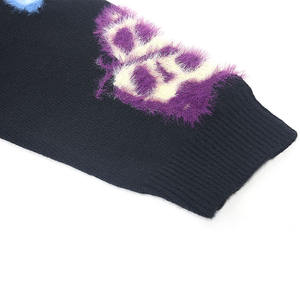 Maglione Cardigan a maniche lunghe con Logo personalizzato OEM abbigliamento invernale lavorato a maglia Jacquard da <span class=keywords><strong>donna</strong></span> capispalla da <span class=keywords><strong>donna</strong></span> lavorati a maglia - Product Image 5