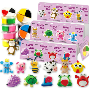 Không Khí Khô Đất Sét Trong Khác Nhau Dễ Thương Nhỏ Hình Dạng Động Vật Tự Làm Khuôn Đất Sét Nghệ Thuật Thủ Công Thiết Lập, Siêu Mềm Mại, An Toàn Và Không Độc Hại - Product Image 1