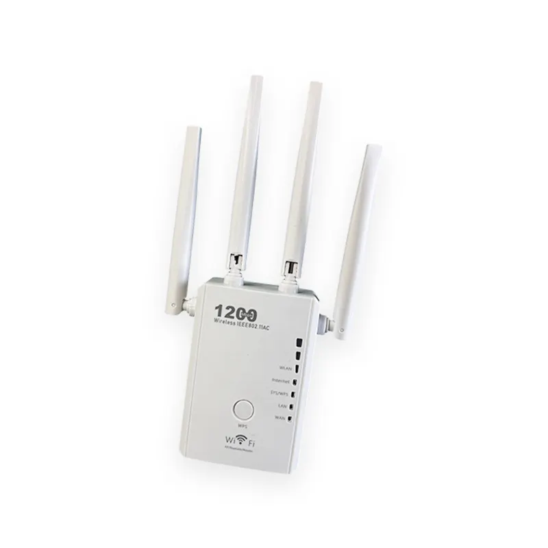 Répéteur WIFI double bande AC1200 1200Mbps longue portée, extension WIFI haute vitesse, amplificateur WIFI intérieur 802.11ac