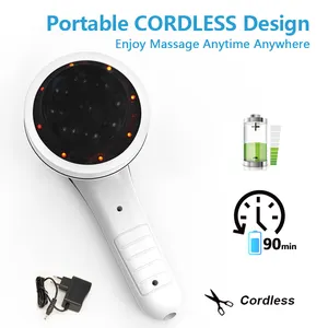 PL-665 Ekang Cordless LED Touch Screen Infrared Full Body Massager Pain Relief Vibrating Electric Back Anti Cellulite Massager