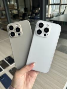 Étui design mince pour iPhone pour 15 Pro Max couverture arrière mate sensation de peau étui de téléphone PP pour iPhone 15 Pro étui <span class=keywords><strong>nu</strong></span> - Product Image 6