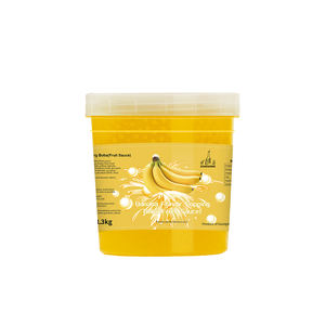 Zonegoing Exploding with Flavor 1.3kg Halal Banana Flavor Bursting Boba for Bubble Tea Drinks - Product Image 1