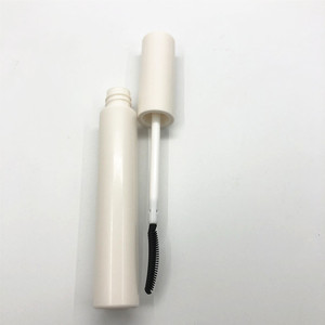 Tube de mascara vide rond blanc de 12 ml avec brosse en silicone, emballage pour sérum à sourcils, étiquette privée - Product Image 2