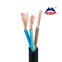 NYYHY 300/500V kabel listrik jaket PVC terisolasi PVC inti tembaga lembut 0.5mm 0.75mm 1mm 2.5mm 2.5mm inti bulat