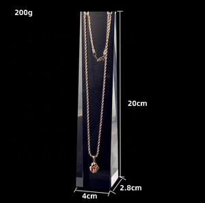 OEM изготовленный на заказ акриловый стеллаж для ожерелья изготовленный на заказ акриловый блок прозрачный Стенд для ювелирных изделий - Product Image 3