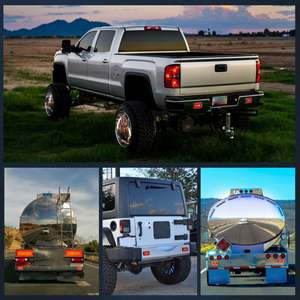 Kit de luces traseras de remolque inalámbricas Led magnéticas, indicador de giro de freno recargable, luces de matrícula, estacionamiento para remolque de caravanas - Product Image 6