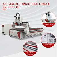 Máquina Fresadora CNC Multifuncional de 3 Ejes con Cambio de Herramienta Semiautomático para Muebles y Publicidad, con Certificación CE