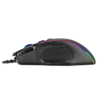 TGM307-ratón led brillante para ordenador portátil, mouse para juegos con cable RGB