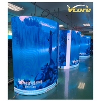Pantalla LED Circular Interior P3.91, Pantalla LED Curva de 500x500mm, Panel LED de Alquiler, Módulo LED Flexible, Video Wall