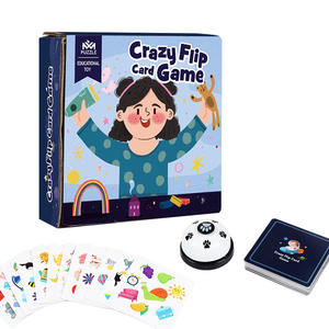 <b>Puzzle</b> Crazy Flip Card Game Colorful Educational Toy For Children Memory Matching <b>Board</b> Game With Bell - Product Image 1