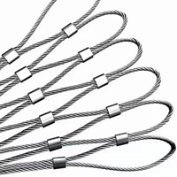 Maille de câble en acier inoxydable HF316 pour balustrade de hall d'hôtel et façade de bâtiment