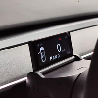 Tampilan dasbor Cluster instrumen lipat Mini 4 inci, untuk Tesla Model 3 Model Y