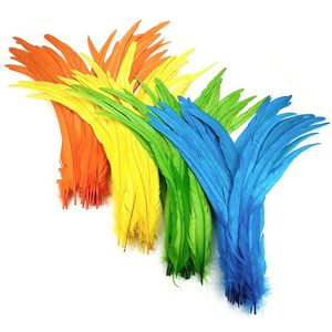 Pluma de Gallo Azul de 25-30 cm para Manualidades, Disfraces, Sombreros, Accesorios, Decoración para Fiestas, Carnavales y Bodas - Product Image 1