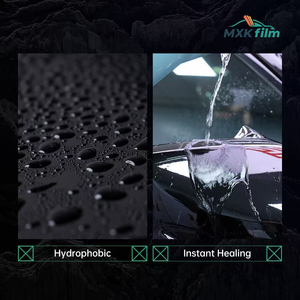 MXK Film de carrosserie PET changeant de couleur noir brillant auto-adhésif pour la protection de la peinture pour l'emballage automobile - Product Image 5