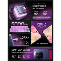 Smartphone 5G Global RAM 8GB ROM 256GB Prosesor Qualcomm Layar AMOLED ESIM NFC Sidik Jari USB 3.0 Ponsel