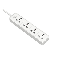 Regleta de Enchufes Eléctrica Universal con Logotipo Personalizado Industrial PUJIMAX, Regleta de Múltiples Tomas de Corriente, 4 Tomas de Corriente, 6 A, Cable de 1,5 m